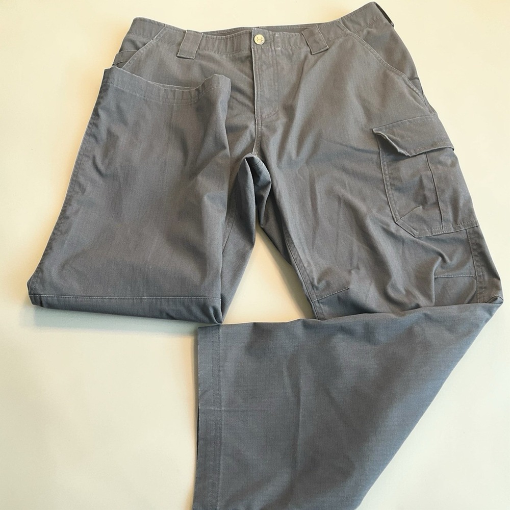Mens Under Armour‎ Tactical Ripstop Cargo Pants 36x32 Gray Utility Performance